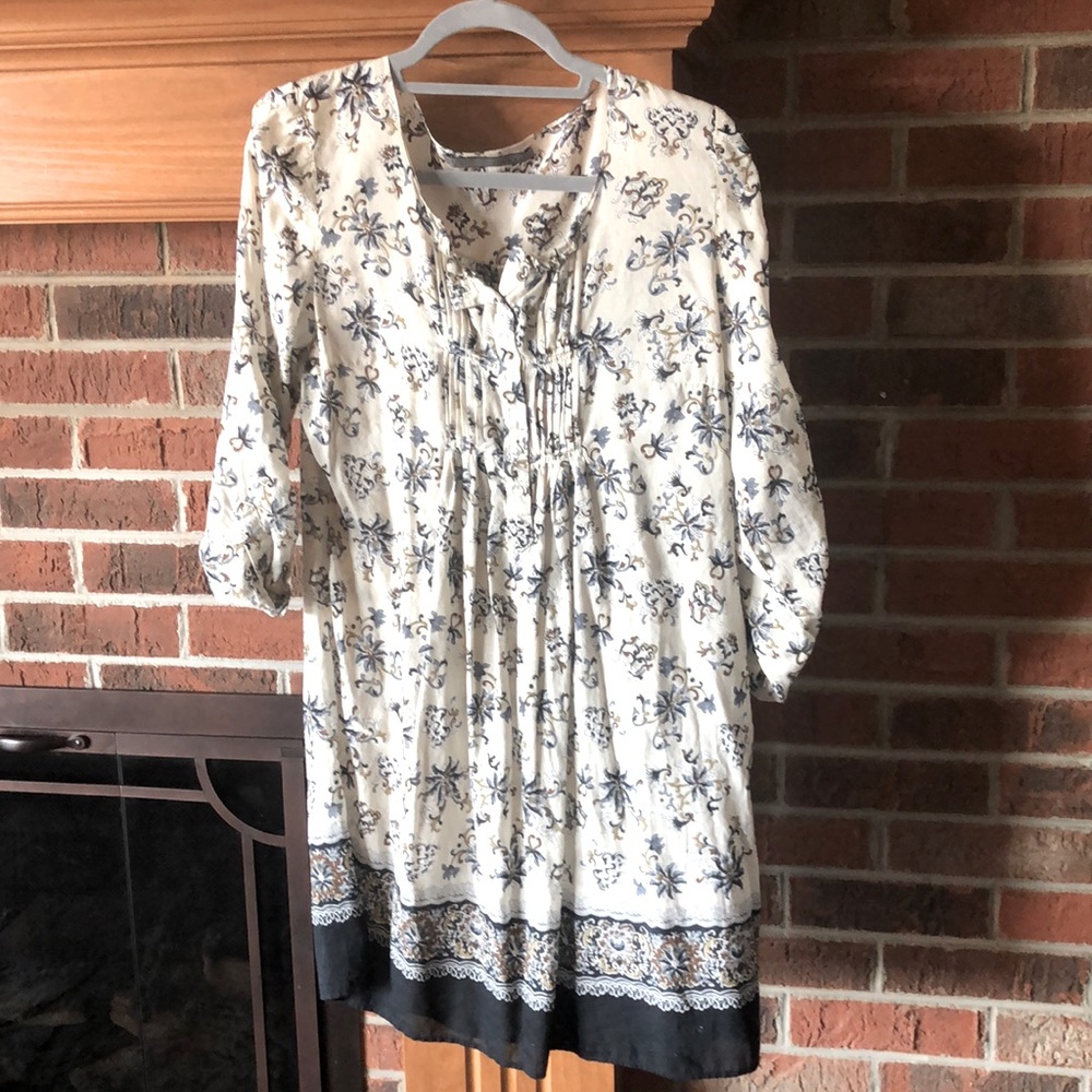 Zara basics semi sheer dress